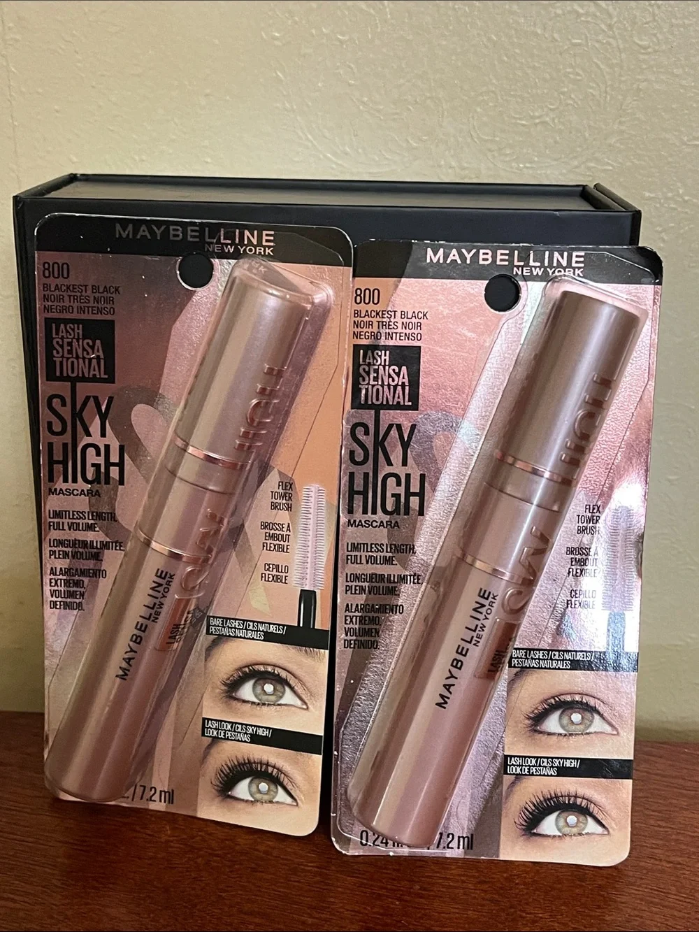 Maybelline Lash sensational sky high mascara blackest black lot of 2